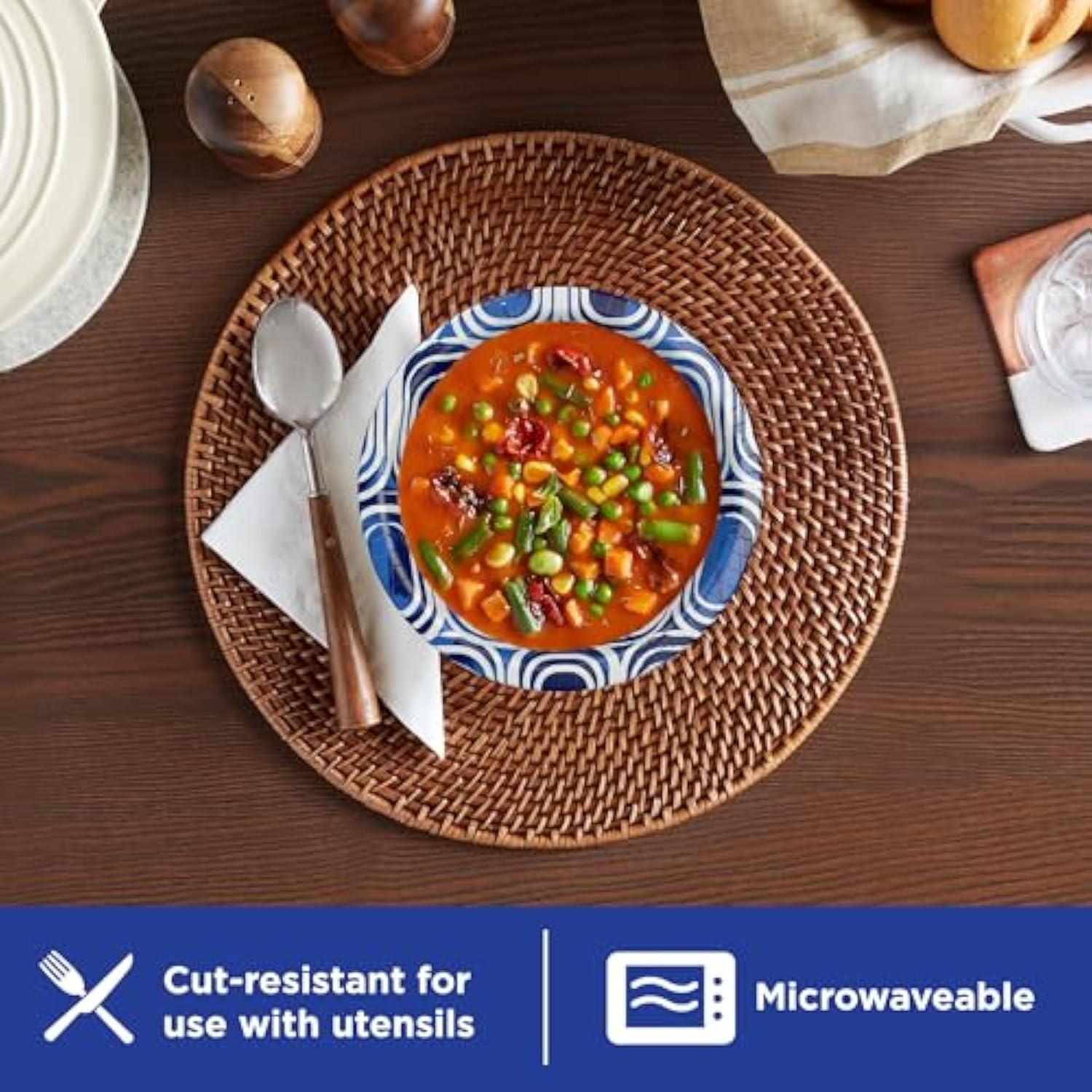Dixie Ultra Large Disposable Bowls, 20 Oz (56 Count) - Microwave Safe & Compostable Paper Bowls for Breakfast, Lunch, Dinner - Eco-Friendly Party Supplies